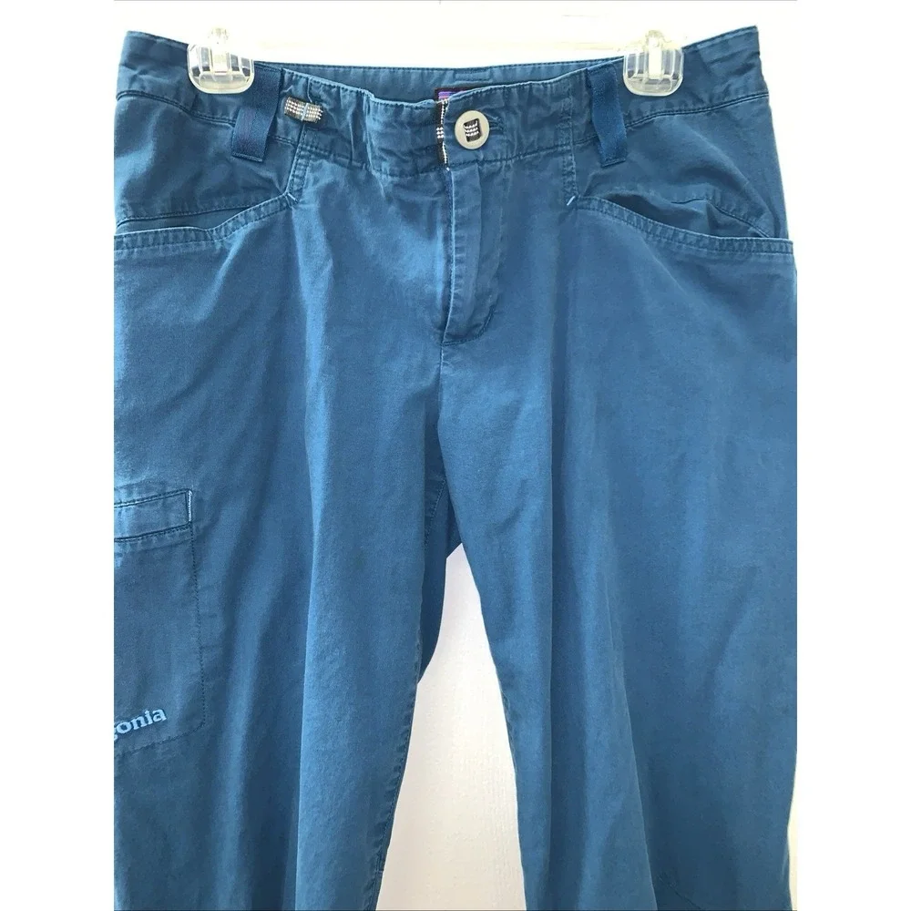 PATAGONIA Women's Venga Rock Pants 8 Blue Climbing Hiking Gorpcore 83085‎ Cargo